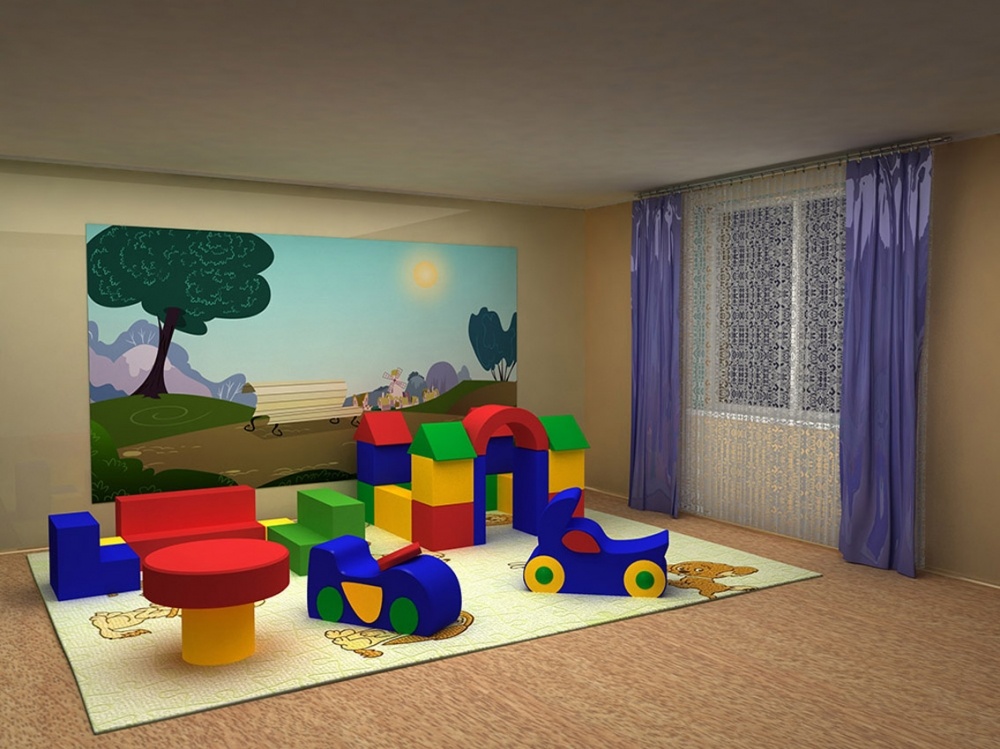 Картинка к: Мягкие модули и бескаркасная детская игровая мебель