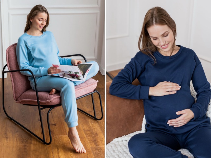 Картинка к: Что носить дома во время беременности