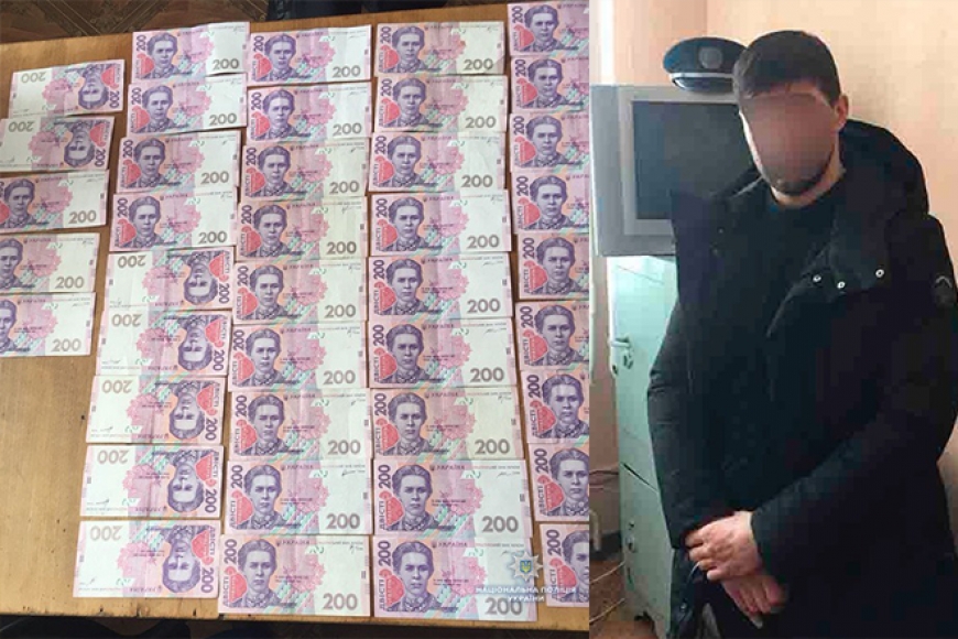 Картинка к: Взятка 10 тыс. грн начальнику отделения полиции