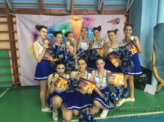 Картинка к: Команда черлідерів з Нікополя здобула перше місце на Всеукраїнському фестивалі